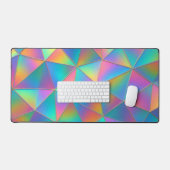 Iridiscerende Polygoon Bureaumat (Keyboard & Muis)