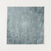 Iridiscerende Schitterende Mandala Boho Chic Wandkleed (Voorkant)