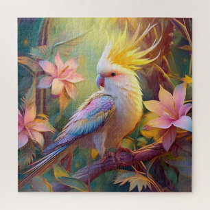 Iridiscerende Vleugel Cockatiel Fantasie Vogel Legpuzzel
