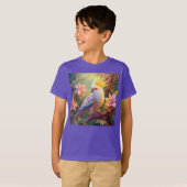 Iridiscerende Vleugel Cockatiel Fantasie Vogel T-shirt (Voorkant volledig)