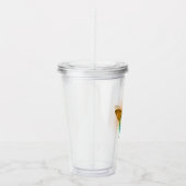 Iridiscerende vlinder acryl drinkbeker (Rechts)