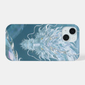 Iridiscerende Waterdraak Kunst Fantasie Draak Ontw iPhone 15 Case (Achterkant horizontaal)
