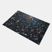 Iridiscet abstract glas-in-loodpatroon deurmat (Schuin)