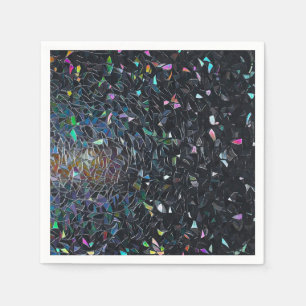 Iridiscet abstract glas-in-loodpatroon servet