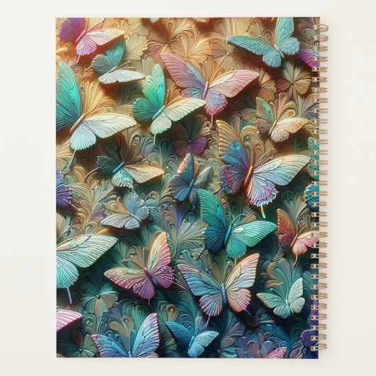 Iridiscuente Vlindertuin Planner (Achterkant)