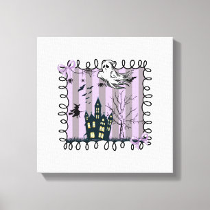 Iridiserende Coquette Halloween Canvas Afdruk