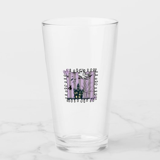 Iridiserende Coquette Halloween Glas (Voorkant)