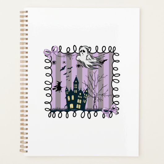 Iridiserende Coquette Halloween Planner (Voorkant)