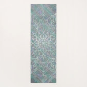 Iridiserende Glans Mandala Boho Chic Sport Yogamat (Achterkant)
