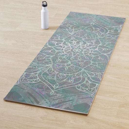 Iridiserende Glans Mandala Boho Chic Sport Yogamat (In situ)