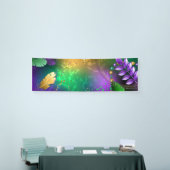 Iridiserende mardi gras achtergrond met kralen spandoek (Beurs)