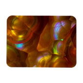 Iridiserende oranje vuuropaal magneet (Horizontaal)