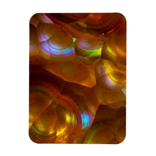 Iridiserende oranje vuuropaal magneet (Verticaal)