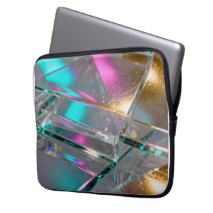 Iridiserende Regenboog - Holografische Glitters Laptop Sleeve