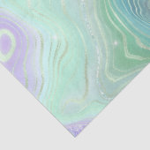 Iridiserende regenbooggradiënt en goudkleurige fol tissuepapier (Detail)
