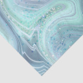 Iridiserende regenbooggradiënt en zilverfolie stra tissuepapier (Detail)