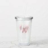Iridiserende Rode Vlinder Acryl Drinkbeker (Achterkant)