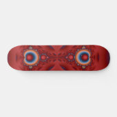Iridiserende Rood Fractal Skateboarddek Persoonlijk Skateboard (Horizontaal)
