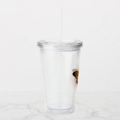 Iridiserende vlinder acryl drinkbeker (Rechts)