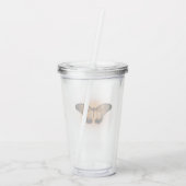 Iridiserende vlinder acryl drinkbeker (Achterkant)