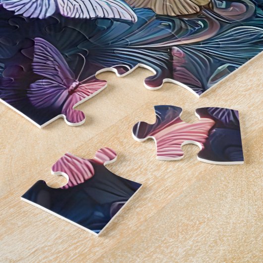 Iridiserende Vlindertuin Legpuzzel (Zijkant)