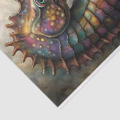 Iridiserende Zeepaardje Decoupage Tissuepapier (Detail)