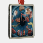 Iridologie Metalen Ornament (Rechts)