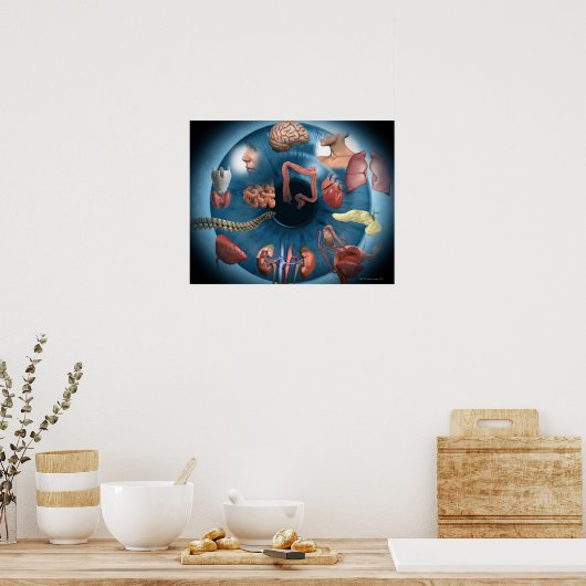 Iridologie Poster (Keuken)