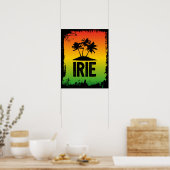 IRIE Jamaica Patwah Chill OUt Relax Tropische Kuns Poster (Keuken)