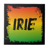 IRIE Jamaicaanse Rasta Caribisch eiland Keuken Tegeltje (Voorkant)