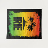 IRIE Jamaicaanse Rastafarian Groet Zonsondergang P Wandkleed (Voorkant (horizontaal))