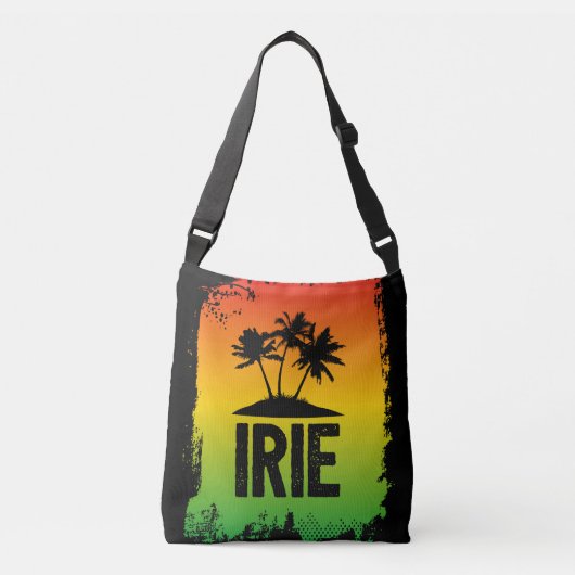 IRIE Jamaicaanse Rastafarian Patwah Groet Crossbody Tas (Voorkant)