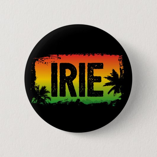 IRIE Jamaican Patwah Ronde Button 5,7 Cm (Voorkant)