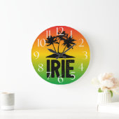 IRIE Jamaican Rastafarian Sunset and Palm Trees Grote Klok (Huis)