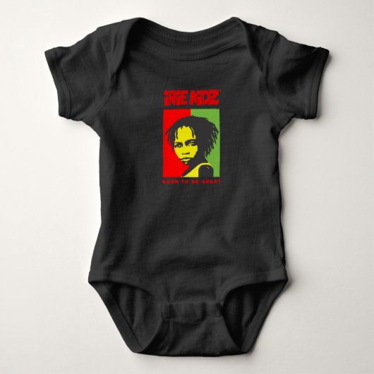 IRIE KIDZ® 'Rasta Child'-Baby odysuit Romper (Voorkant)