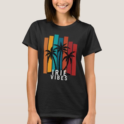 Irie Vibes Island Tropische Outfit T-shirt (Voorkant)