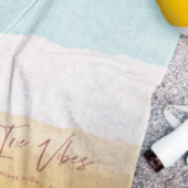 Irie Vibes | Ombre Beach Zon & Zand Monogram Strandlaken