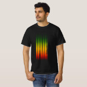 Irie wazig effect typografie rasta reggae t-shirt (Voorkant volledig)