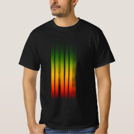 Irie wazig effect typografie rasta reggae t-shirt