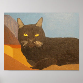 Irina de kat en het San Bernardino-gebergte Poster