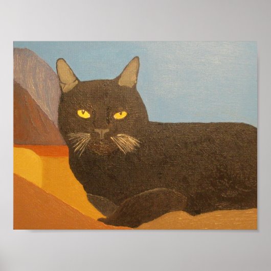 Irina de kat en het San Bernardino-gebergte Poster (Voorkant)