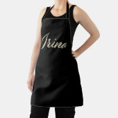 Irina white gold Handwriting Küchenschürze Schort (Insitu)