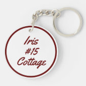 Iris #15, Dagen Cottages Sleutelhanger (Achterkant)