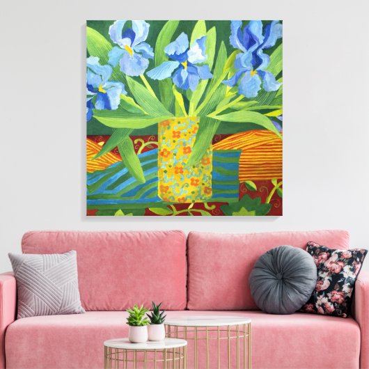 Iris 2014 canvas afdruk (Insitu (Woonkamer))