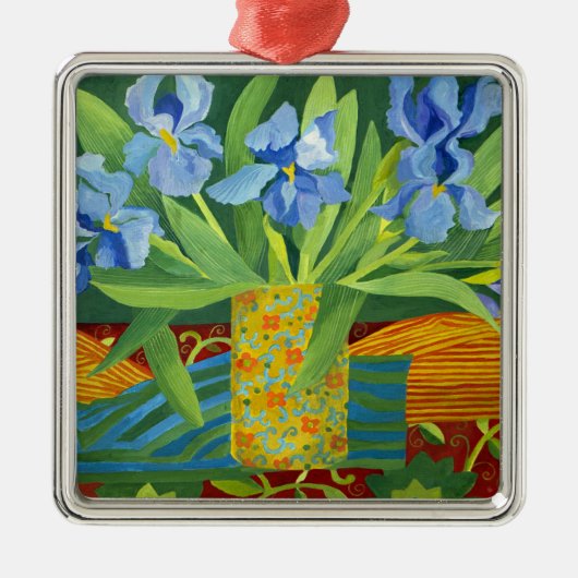 Iris 2014 metalen ornament (Voorkant)