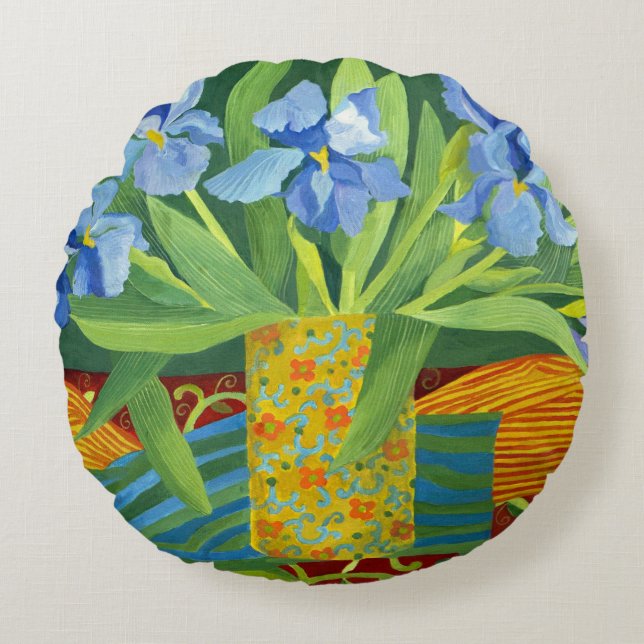Iris 2014 rond kussen (Voorkant)