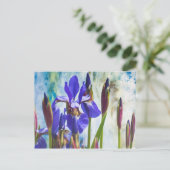 Iris abstracte foto briefkaart (Staand voorkant)