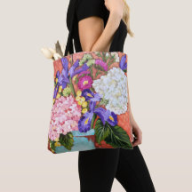 "Iris and Friends Fine Art Floral Canvas tas