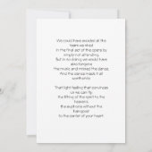 Iris and Hummingbird Celebration of Life Funeral I Kaart (Achterkant)