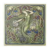 Iris and Muse Art Nouveau Pat#5 ID1193 Tegeltje (Voorkant)